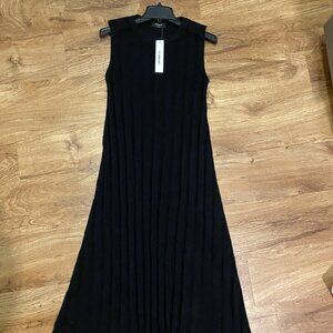 Women's The Workshop Ribbed Long Black Dress